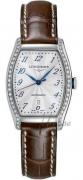 Longines Damklocka L2.142.0.70.2 Evidenza Silverfärgad/Läder