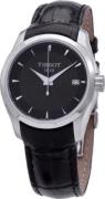 Tissot Damklocka T035.210.16.051.01 Couturier Svart/Läder Ø32 mm