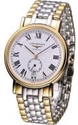 Longines Herrklocka L4.805.2.11.7 Grande Classique Vit/Gulguldtonat