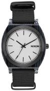 Nixon Herrklocka A3272345-00 The Time Teller Silverfärgad/Textil