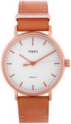 Timex Damklocka TW2R70200 Fairfield Vit/Roséguldstonat stål Ø37 mm