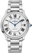 Cartier WSRN0034 Ronde Must Silverfärgad/Stål Ø36 mm