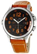 Hamilton Herrklocka H77695633 Khaki Svart/Läder Ø42 mm