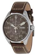 Hamilton Herrklocka H64425585 Night Pilot Grå/Läder Ø38 mm