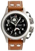 Hamilton Herrklocka H77716533 Khaki Svart/Läder Ø43 mm