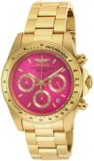 Invicta Damklocka 18255 Speedway Rosa/18 karat gult guld Ø39.5 mm