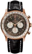 Breitling Herrklocka RB0127121F1P1 Navitimer 01 46Mm Grå/Läder Ø46