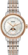 Rado Damklocka R22883953 Coupole Vit/Roséguldstonat stål Ø34 mm