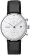 Junghans Herrklocka 27/4600.04 Max Bill Silverfärgad/Läder Ø40 mm