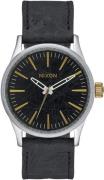 Nixon Herrklocka A377-2222-00 Svart/Läder Ø38 mm