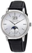 A. Lange & Söhne Herrklocka 384.026 Saxonia Silverfärgad/Läder