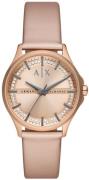 Armani Exchange Damklocka AX5272 Lady Hampton Roséguldstonad/Gummi