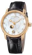 Ulysse Nardin Damklocka 8296-123BC-2-991 Classico Vit/Läder Ø35 mm