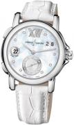 Ulysse Nardin Damklocka 243-22-391 Dual Time Lady Vit/Läder Ø37 mm