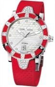 Ulysse Nardin Damklocka 8103-101E-3C-10.16 Ladies Diver Vit/Gummi