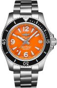 Breitling Damklocka A17316D71O1A1 Superocean II 36 Orange/Stål Ø36