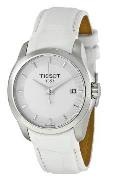 Tissot Damklocka T035.210.16.011.00 Vit/Läder Ø32 mm