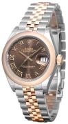 Rolex Damklocka 279161-0009 Lady-Datejust 28 Brun/18 karat roséguld