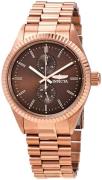 Invicta Herrklocka 29435 Specialty Brun/Roséguldstonat stål Ø43 mm