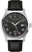 Bulova Herrklocka 96B387 Wilton Svart/Läder Ø43 mm