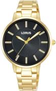 Lorus Damklocka RG216VX9 Ladies Svart/Gulguldtonat stål Ø34 mm