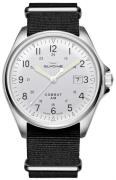 Glycine Herrklocka GL0124 Combat Silverfärgad/Textil Ø43 mm