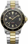 Glycine GL0259 Combat Sub Svart/Guldtonat stål Ø42 mm