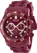 Invicta Herrklocka 40926 Pro Diver Röd/Plast Ø48 mm