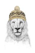Poster Winter Lion