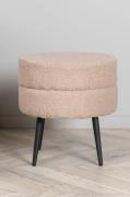 Venture Home - Sittpuff Pot - Beige - Fotpallar & puffar - Från Homero...