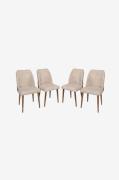 Hanah Home - Set med stolar Nova (4 st.) - Beige - Stolar - Från Homer...