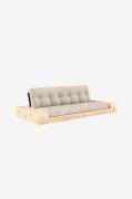 Karup Design - Base Bäddsoffa m. 2 sidolådor Tre sittplatser - Beige -...