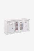 Loft24 - Sideboard Melissa 2 glasdörrar/2 lådor/2 dörrar - Vit - Skänk...