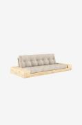 Karup Design - Base Bäddsoffa m. 2 sidolådor Tre sittplatser - Beige -...