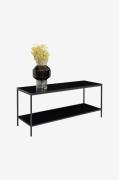 House Nordic - TV-bänk Vita. Melaminfolie med svarta ben - Svart - TV-...