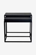 Nordic Furniture Group - Sidobord Duett, Set om 2 - Svart - Småbord - ...