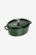 Staub - Gryta La Cocotte oval 31 cm, 5,5 l - Grön - Grytor & kastrulle...