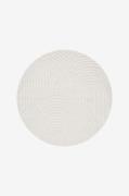 KM Home - Luggmatta Genova Zen rund - Vit - Slätvävda mattor - Från Ho...