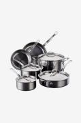 Hestan - Set 6 delar NanoBond gryta, stekpanna, traktörpanna - Krom - ...