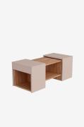 Hanah Home - Soffbordsuppsättning Sartos - Brun - Soffbord - Från Home...