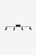 Aneta Lighting - Takspotlight Concord 4-ljus - Svart - Spotlights - Fr...