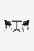 NORDFORM - Caféset, 2 stolar - Svart - Caféset - Från Homeroom