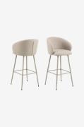 NORDFORM - Eleanor barstol 2-pack - Beige - Barstolar & pallar - Från ...