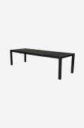 NORDFORM - Trädgårdsbord 205/275x100 cm - Svart - Matbord utomhus - Fr...