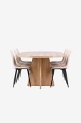 Venture Home - Bootcut matbord med Polar matstol - Beige - Matgrupper ...
