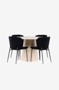 Venture Home - Lanzo matbord med Modesto matstol - Svart - Matgrupper ...