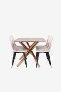 Venture Home - Piazza matbord med Polar matstol - Beige - Matgrupper -...