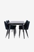 Venture Home - Ellis matbord med Night matstol - Svart - Matgrupper - ...