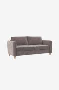 CosmoLiving by Cosmopolitan - Soffa 3 sittplatser Coco - Grå - 3-sits ...