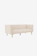Dorel Home - Soffa 3 sittplatser Marseille - Vit - 3-sits soffor - Frå...